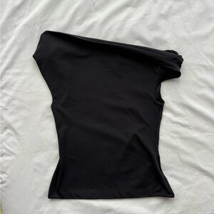 Aritzia Original Contour Ravish Off-Shoulder Top Black Size S